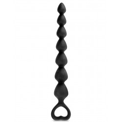 Chapelet plug anal noir 18cm - CC5710041010