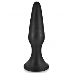 Plug anal noir 12.5cm avec ventouse - CC5700402010