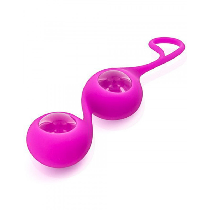 Boules de Geisha rose verre et silicone - CC571001