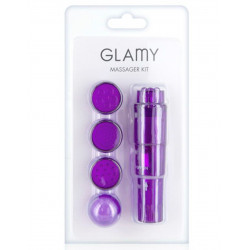 Stimulateur de clitoris violet têtes changeables - CC570033