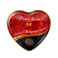 Mini bougie de massage au chocolat boîte coeur 35ml - CC826061