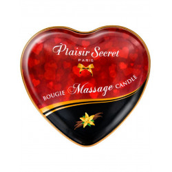 Mini bougie de massage à la vanille boîte coeur 35ml - CC826062