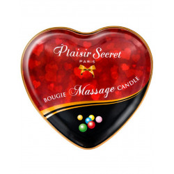 Mini bougie de massage bubble gum boîte coeur 35ml - CC826063