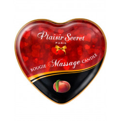 Mini bougie de massage pêche de vigne boîte coeur 35ml - CC826069