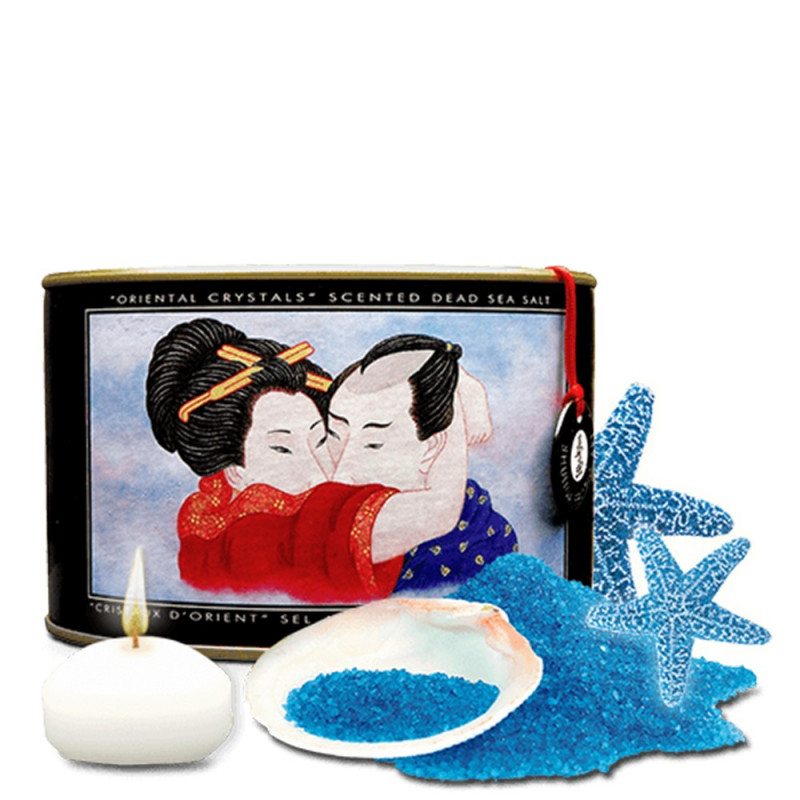 Sels de bain moussant de la mer morte Océania avec bougie flottante - CC6701