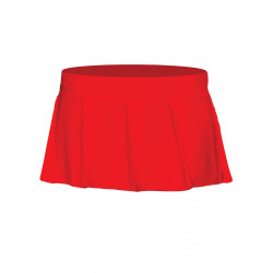 Mini-jupe plissée rouge uni - ML25075RED