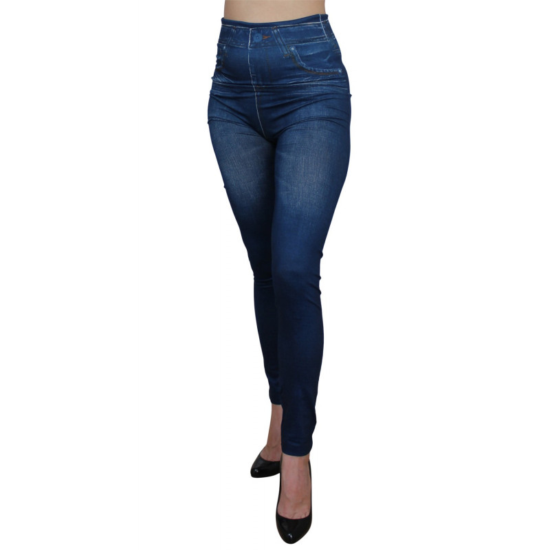 Legging bleu style jean neuf - FD1012