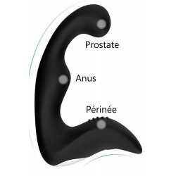 Plug anal double pénétration 12 programmes USB - CR-CAW010