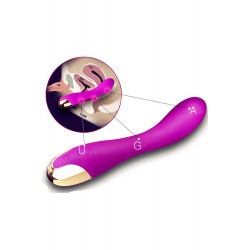 Vibromasseur violet 10 programmes USB - CR-CAV025