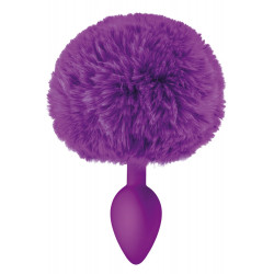 Plug anal pompon violet - CC5700910201