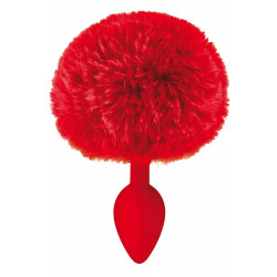 Plug anal pompon rouge - CC5700910030