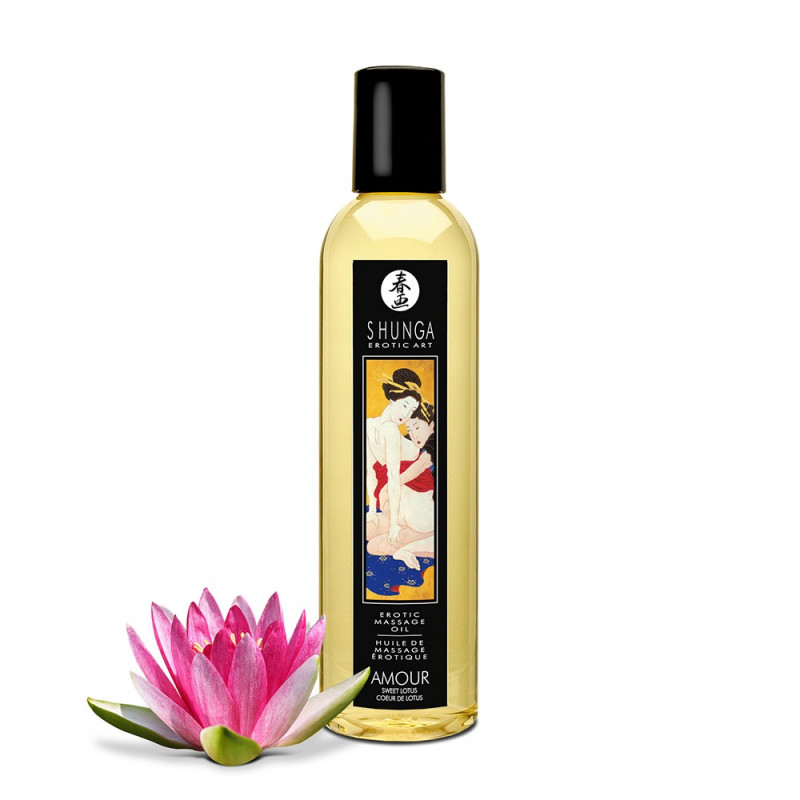 Huile de massage coeur de lotus aphrodisiaque 250ml - CC9010238