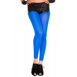 Legging bleu fin opaque et uni - MH35747BLU