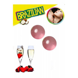 Boules de massage Brésiliennes fraise vin pétillant - BZ3852