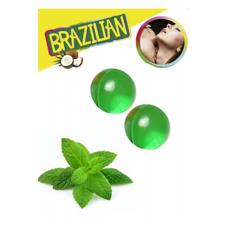 Boules de massage Brésiliennes menthe - BZ3858