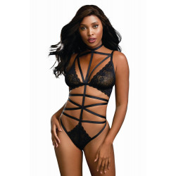 Body dentelle et lanières élastiques - DG11509BLK