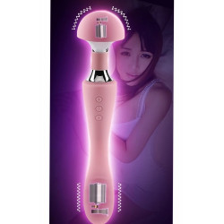 Vibromasseur wand violet puissant double fonction USB - WW-I7PUR