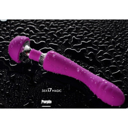 Vibromasseur wand violet puissant double fonction USB - WW-I7PUR