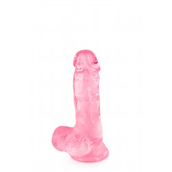 Gode jelly rose ventouse taille S 15.3cm - CC570129