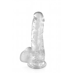 Gode jelly transparent ventouse taille M 17.5cm - CC570123