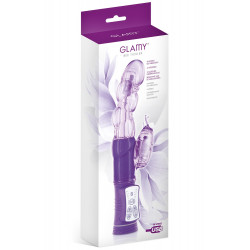 Vibromasseur rabbit violet tête rotative USB - CC5702020201