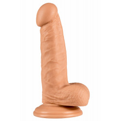 Gode ventouse réaliste avec testicules 14.6cm - ZAD21047