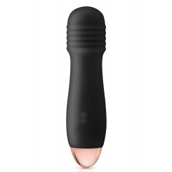 Vibromasseur noir 7 vitesses USB tête strié - CC5740180010