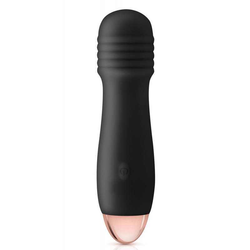 Vibromasseur noir 7 vitesses USB tête strié - CC5740180010