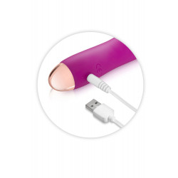 Vibromasseur rose lisse 7 vitesses USB - CC5740160050