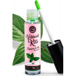 Gloss sexe oral vibrant à la menthe 100  comestible - SP6546