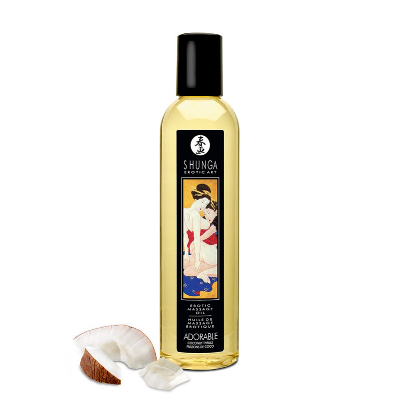 Huile de massage frissons de coco aphrodisiaque 250ml - CC9010108