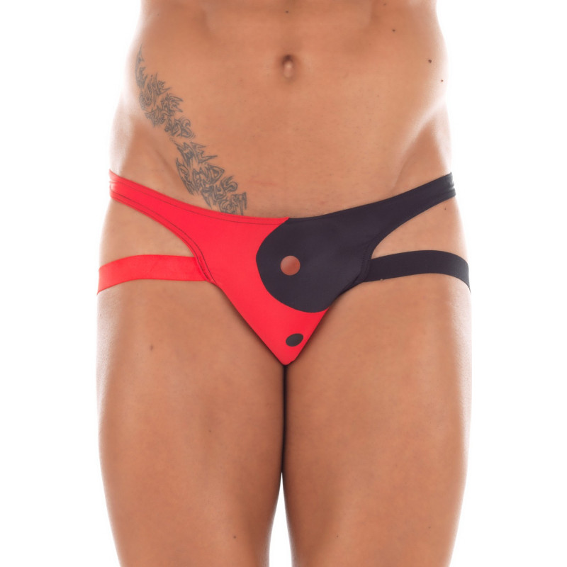 Jock strap rouge noir Tao - LM18-27BRD