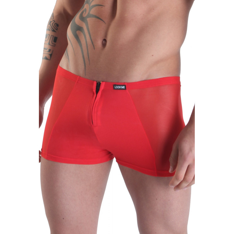 Boxer rouge avec double zip Wiz - LM16-67RED