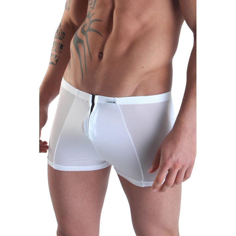 Boxer blanc avec double zip Wiz - LM16-67WHT