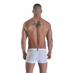 Boxer blanc avec double zip Wiz - LM16-67WHT