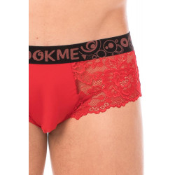 Mini-Pant rouge en dentelle délicate - LM2006-68RED