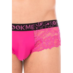 Mini-Pant magenta en dentelle délicate - LM2006-68MAG