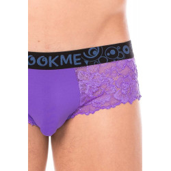 Mini-Pant violet en dentelle délicate - LM2006-68PUR