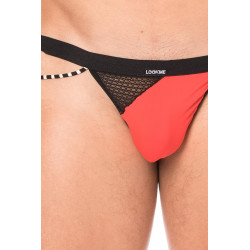 String rouge filet et corde - LM2004-57RED