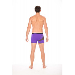 Boxer violet  filet et corde - LM2004-67PUR