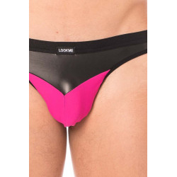 Jock magenta simili cuir brillant - LM2001-27MAG