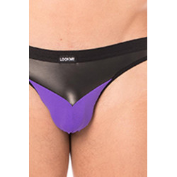 Jock violet simili cuir brillant - LM2001-27PUR