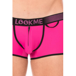 Mini-Pants Magenta échancré avec zip - LM2003-68MAG