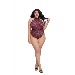 Body string Grande taille en dentelle avec noeud dans le dos - DG11771XMUL