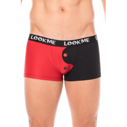 Boxer noir rouge Yin Yang - LM30-66BRD