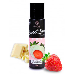 Gel lubrifiant fraise chocolat blanc 100  comestible - SP6720