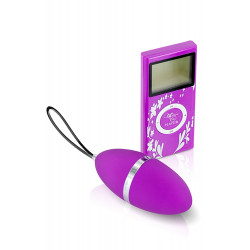 Oeuf vibrant violet 10 vitesses télécommande écran LCD - CC5720000050