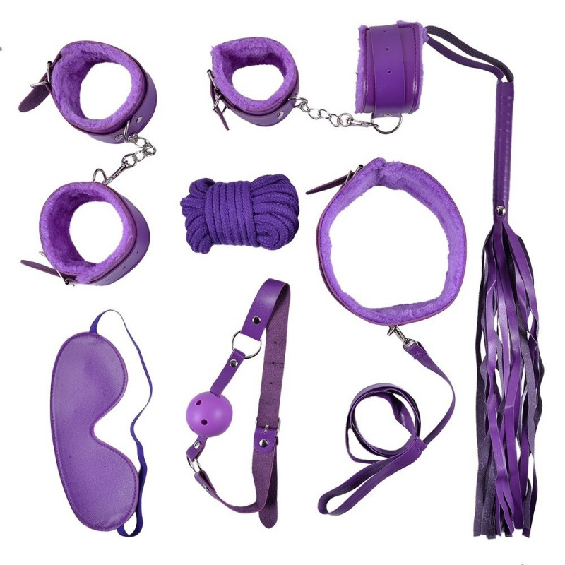 Ensemble Bondage violet - 10 pièces - SOM-013PUR