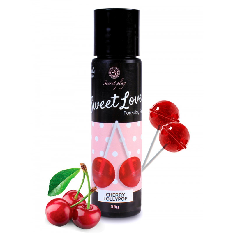 Gel lubrifiant cerise 100  comestible - SP6713