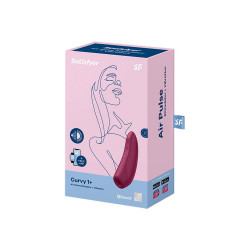 Stimulateur clitoridien connecté bordeaux Curvy 1  Satisfyer - CC5972390214